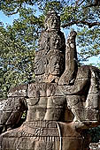 Angkor Thom - the South Gate - detail of the Naga 